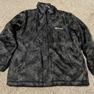 Makaveli Branded Men's Black All Over Logo Jacket Size XL 1820